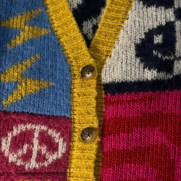 MOTHER Multicolor Graphic Cardigan - Picture 3 of 7